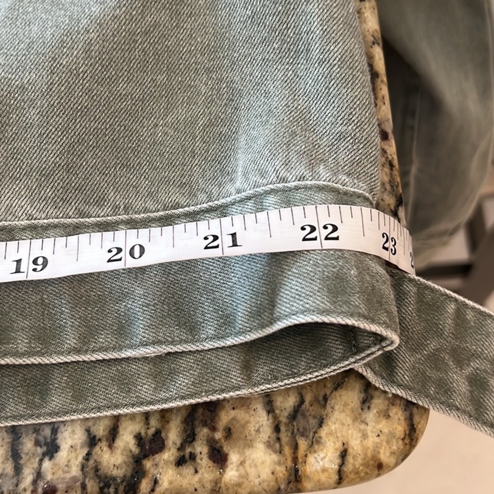 NWT Anthro’s Jane+Delancey,SOFT, SOFT Green Trucker Jacket,Button-Waist,Size XL - Picture 9 of 11